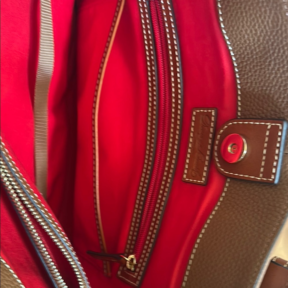 Dooney & Bourke Brown Leather Tote Bag pebble Grain Hanna new no tags;never used - Picture 12 of 13